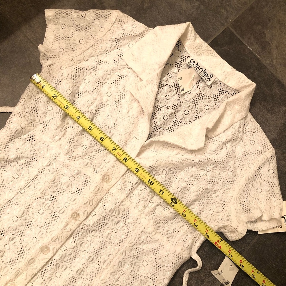 Collared lace button up - Picture 7 of 7